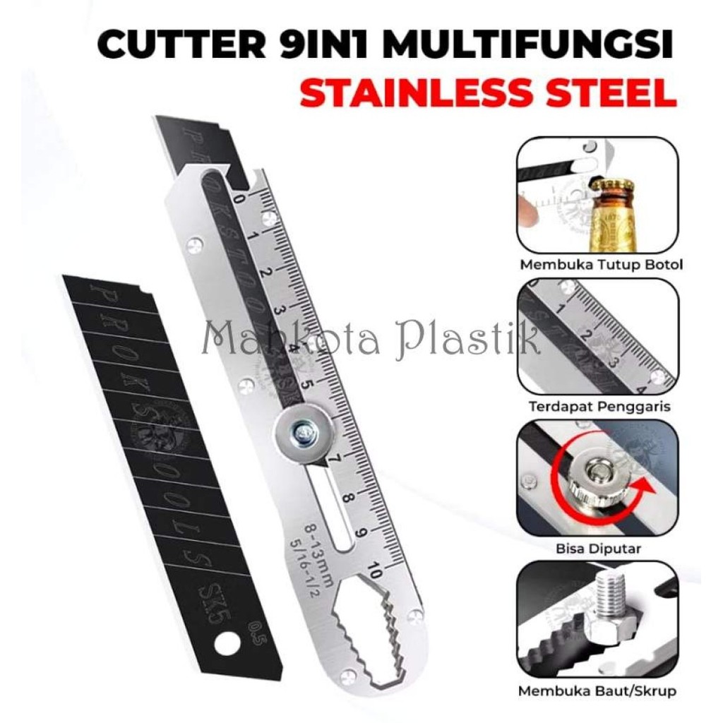

Cutter Stainless Multifungsi 9 in 1