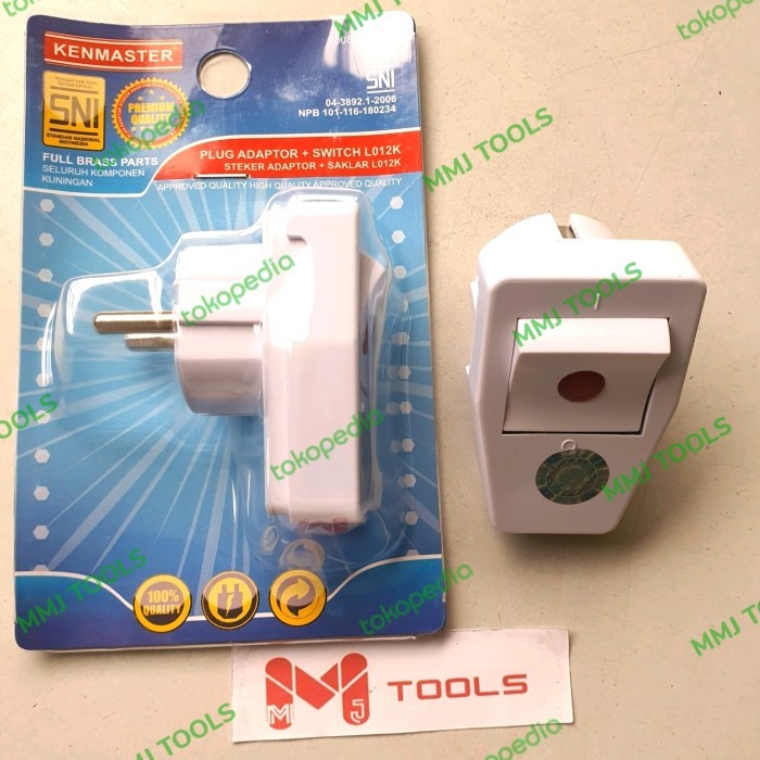 Steker on - off KEN MASTER - Kepala Colokan Listrik KEN MASTER