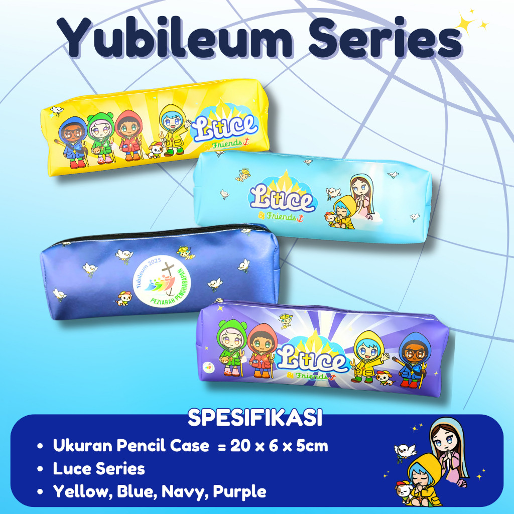 

Pencil case tempat pensil Yubileum 2025 Series Luce peziarah