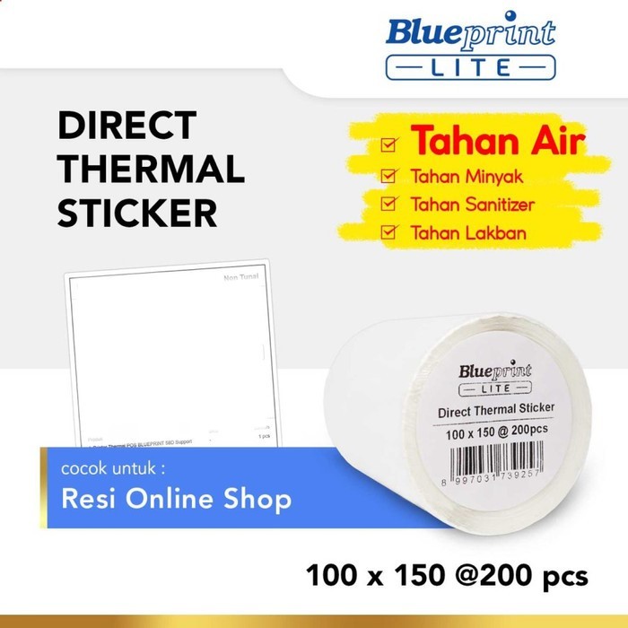 

BLUEPRINT LITE DIRECT THERMAL STICKER 100x15 isi 200pcs (CONTINUES)