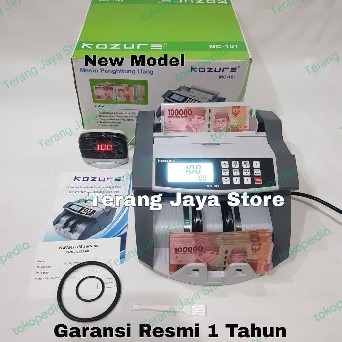 Mesin Penghitung Uang Kozure MC-101 Money Counter Kozure MC101 Mesin Hitung Uang Kozure MC101 - Kozu