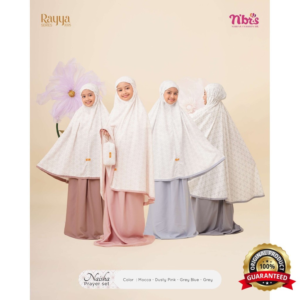SabilaMall - Mukena Premium Anak Bahan Rayon Naisha Prayer Set Anak Terbaru Mukena Lebaran Mukena Da