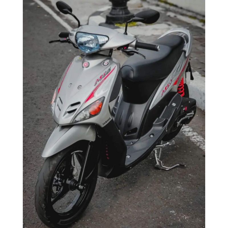 (BAYAR DI TEMPAT) striping Mio sporty 2006 silver api stiker standar ori Yamaha Mio sporty 2006 silv