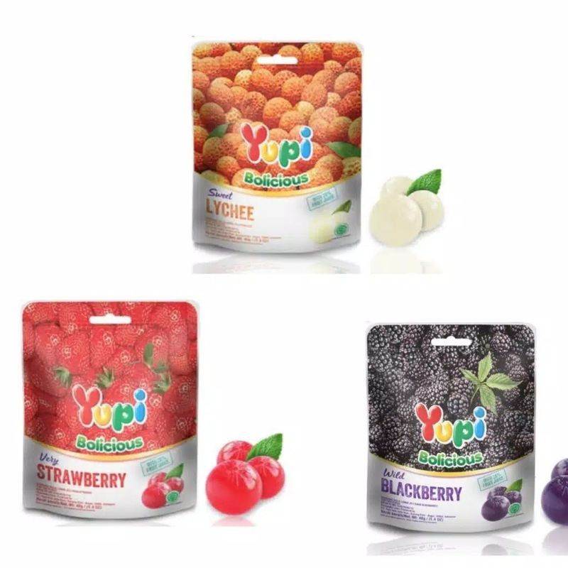 

Yupi bolicious pouch 40 gram - ABO