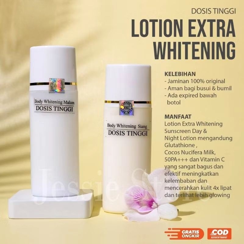 [ORIGINAL] Siang Malam HB Extra Whitening Dosis Tinggi Handbody Lotion/Pemutih BPOM
