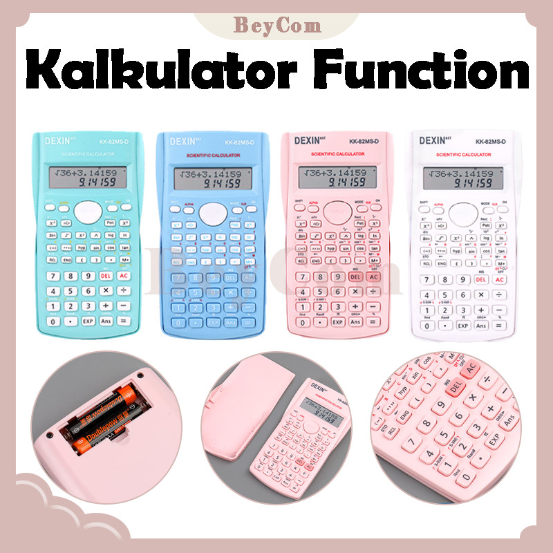 

Kalkulator Warna Bergaya / Kalkulator DEXIN 24 Fungsi / Scientific Calculator 4 Warni Candy Color