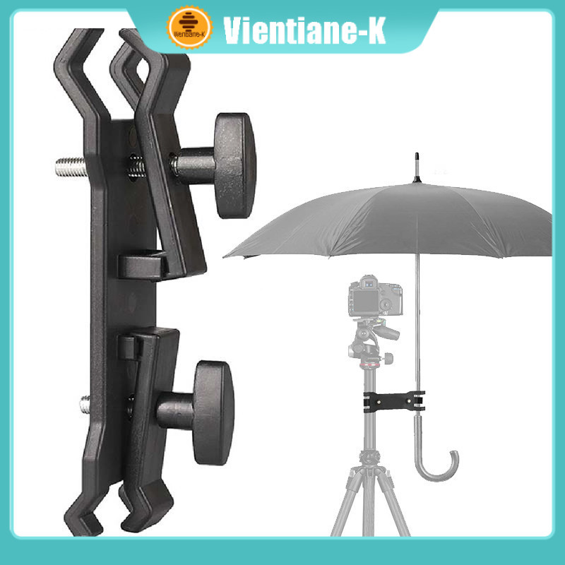 Holder Payung Pegangan Tripod / Klip Bracket Payung Tripod / Stand Holder Payung Flash Untuk Kamera 