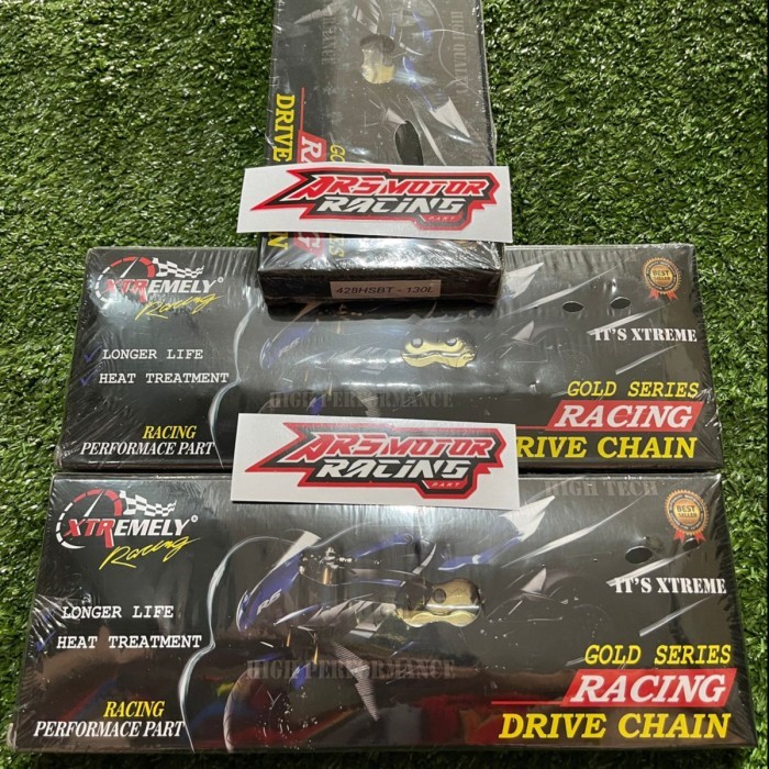 RANTAI XTR HSBT 428 130L GOLD- XTREME RACING