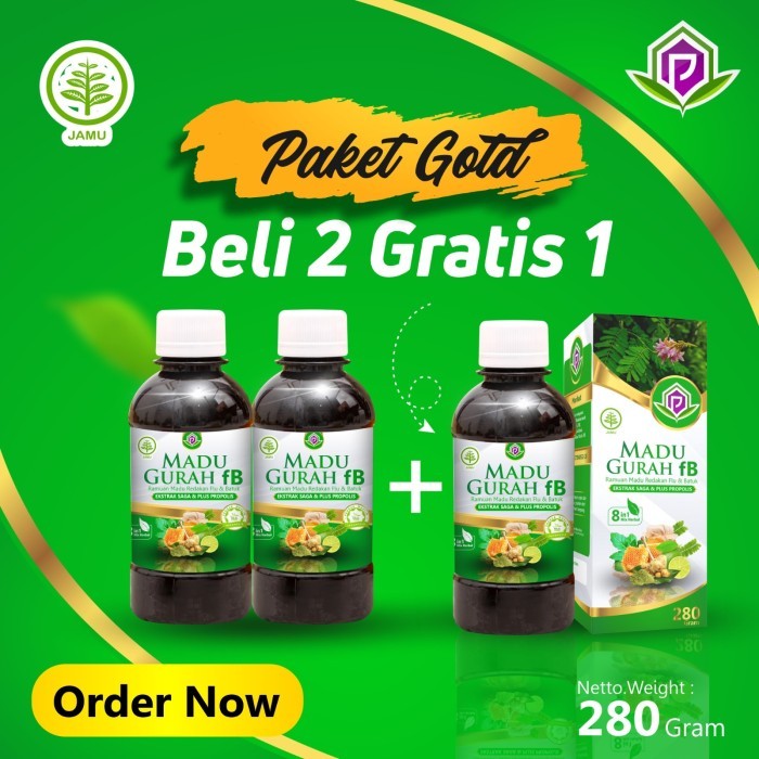 

TERLARIS Madu Herbal Flu Batuk Madu Gurah Fb 8 in 1 280 Gr