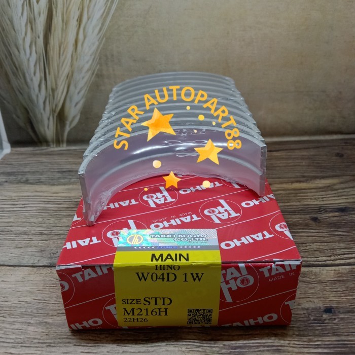 Metal Duduk Main Bearing Hino Dutro HT130 HT125 STD Taiho Japan