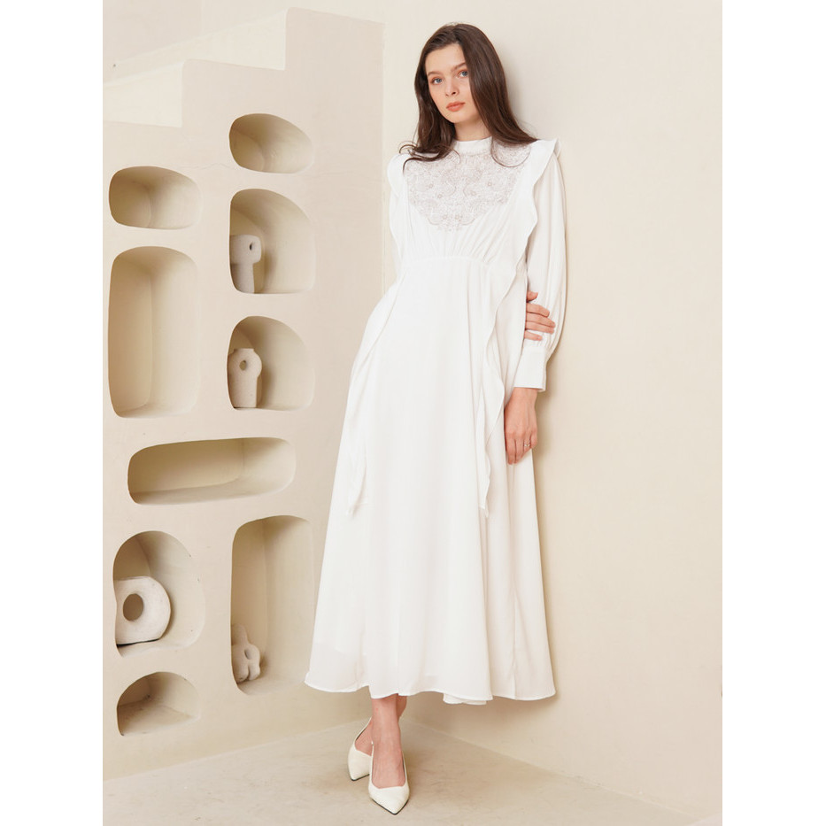 VALINO LADIES GAMIS DENGAN BORDIR PUTIH WANITA - D-CDEK19-A5 - 10