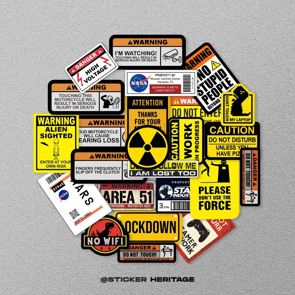 

Stiker Sticker WARNINGPACK untuk laptop case tumbler stiker laptop Stiker aesthetic stiker estetik stiker laptop stiker dinding