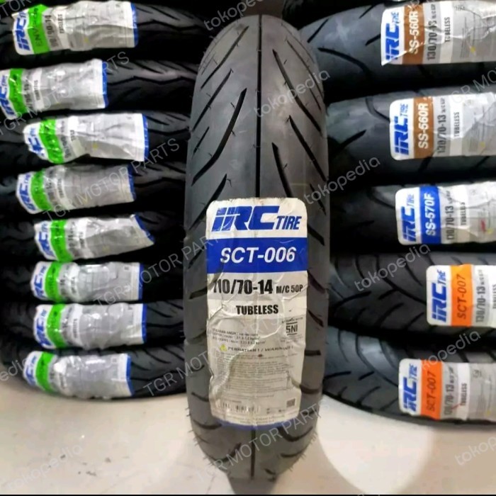 JJH BAN LUAR IRC TUBLES TUBELESS PCX DEPAN 110/70 14 110 / 70 14 110 70 14