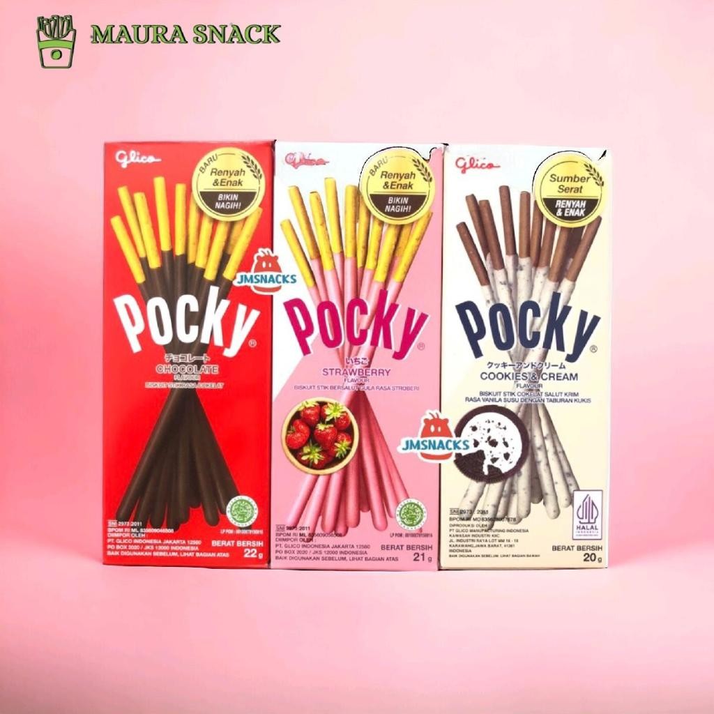 

Glico pocky mini 1 box isi [10pcs] biskuit bersalut cokelat coklat