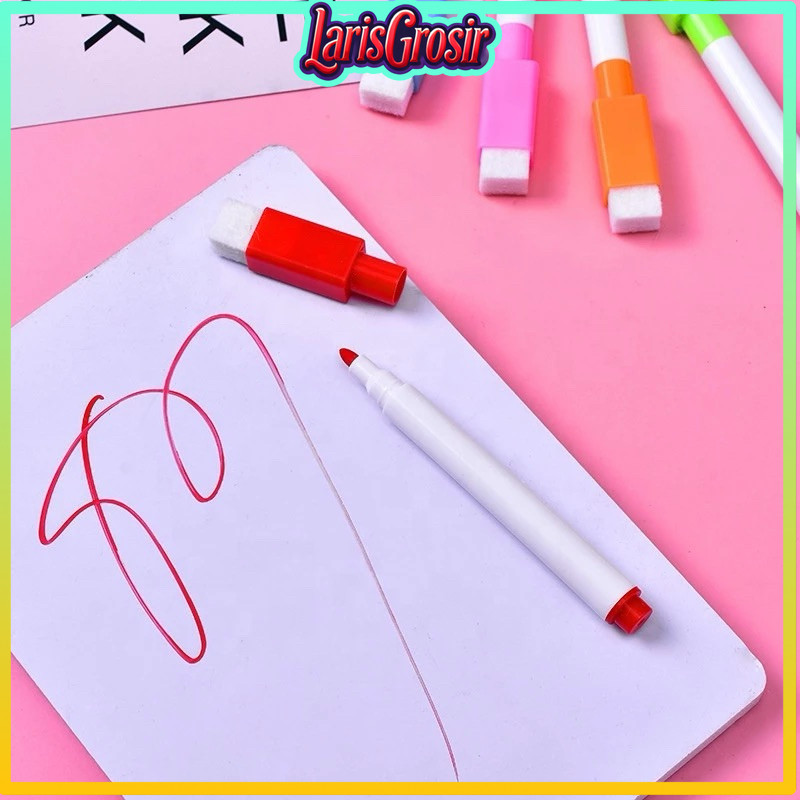 

COD Makassar Spidol Penghapus / Spidol Anak Warna Warni / Wipe Clean Marker / Whiteboard Marker