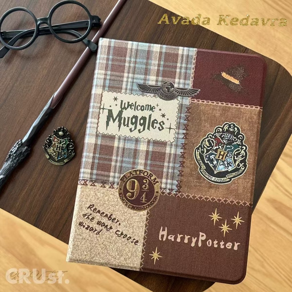 Gaya kolase kreatif Harry Potter case tablet Samsung A8 10.5 inch A9 8.7 inch A9+ 11 inch S6 Lite 10