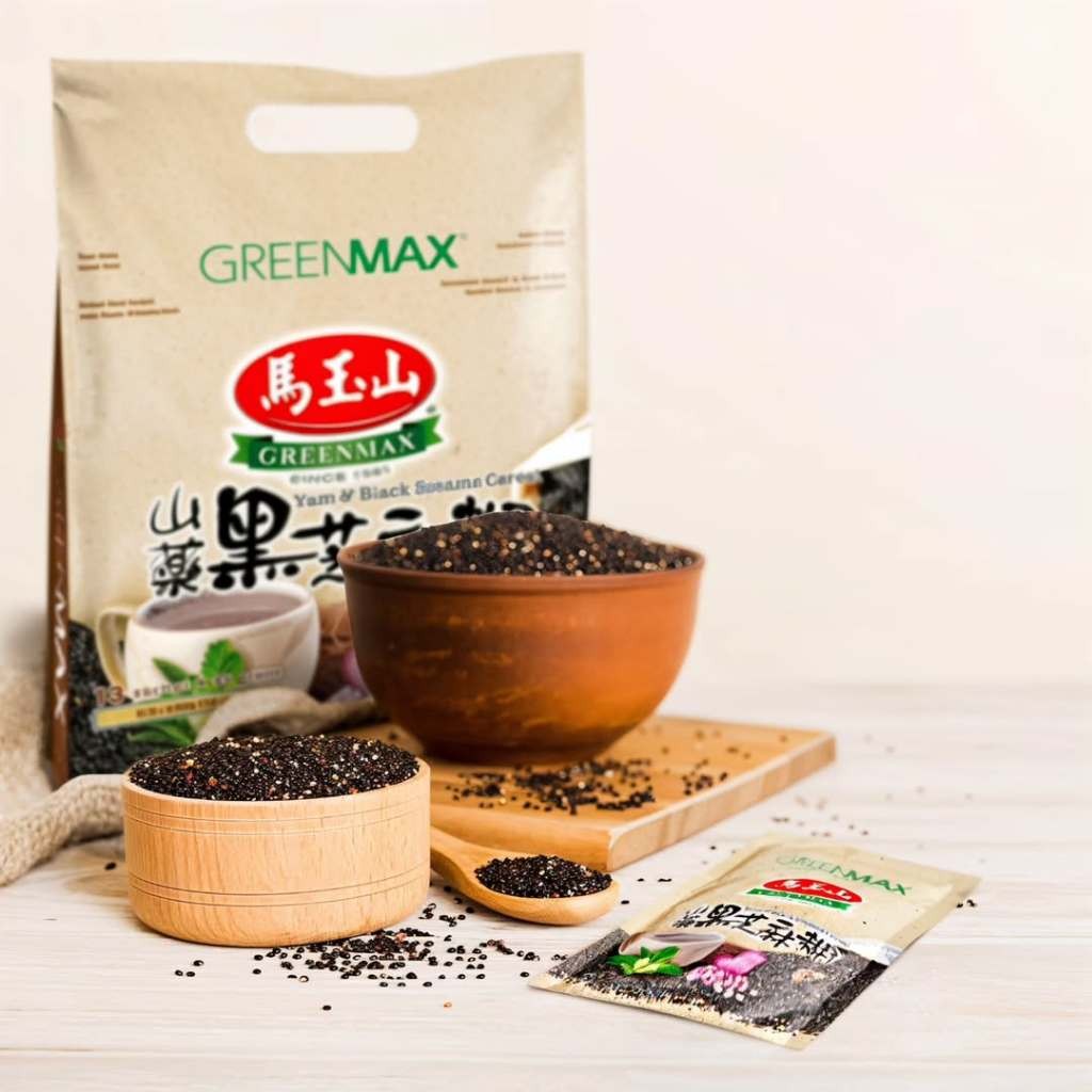 

GREENMAX Yam & Black Sesame Cereal Bubur talas wijen hitam