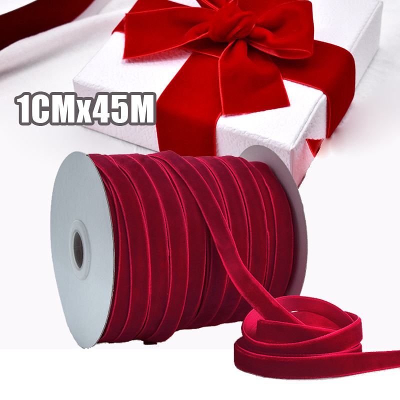 

50YARD (45M) Pita Velvet Gliter Halus Pita Velvet Import bludru 1 cm