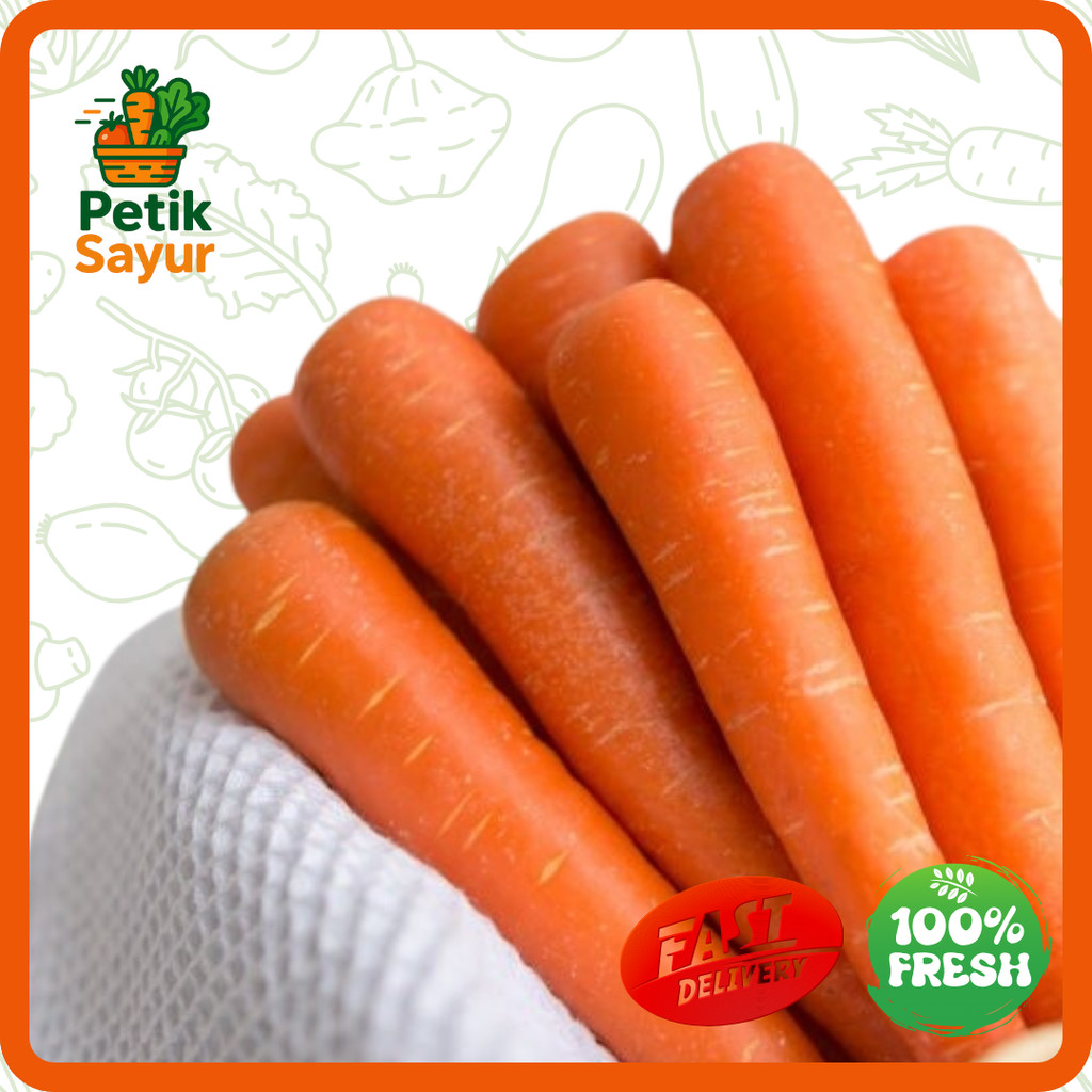 

Wortel Berastagi Baby Konvensional 500 gram PetikSayur