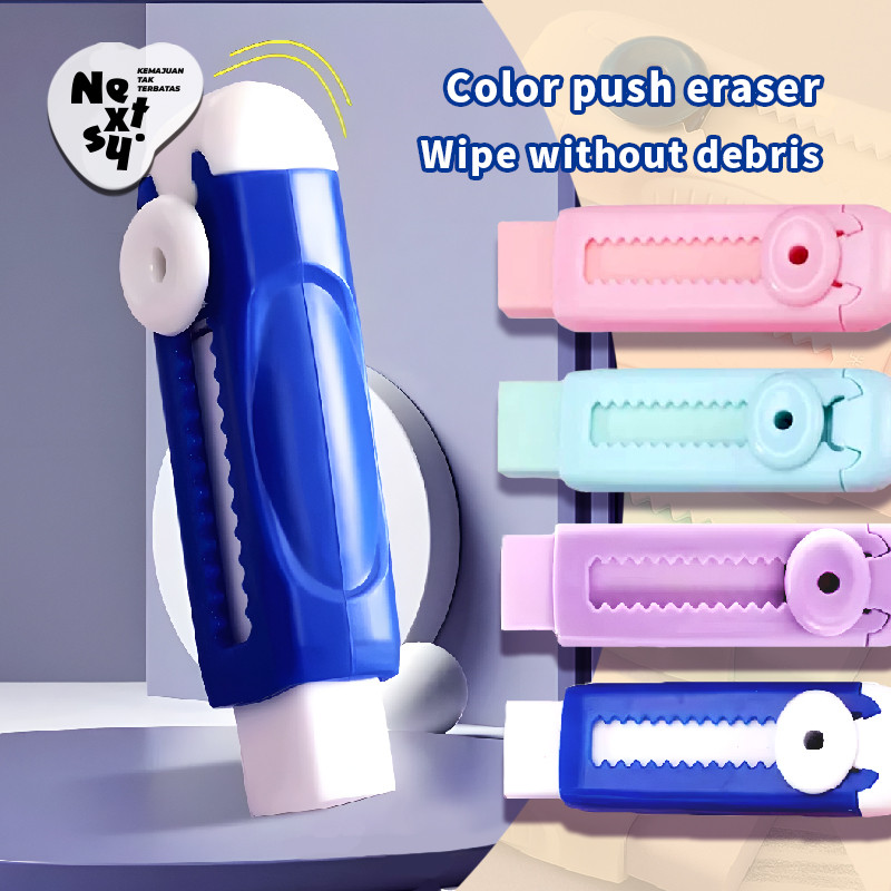 

[READY] Nextsy Sliding Eraser / Penghapus Mekanik / Hapusan Mekanik Warna Lucu Tidak Meninggalkan Serpihan Bahan TPR+ABS