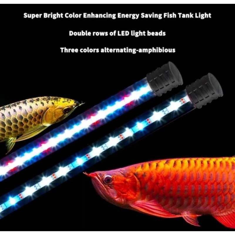 HENRIETTASHOP Lampu LED Aquarium Aquascape Double T4 Kandila Double Pro Z Series 20 30 40 50 60CM