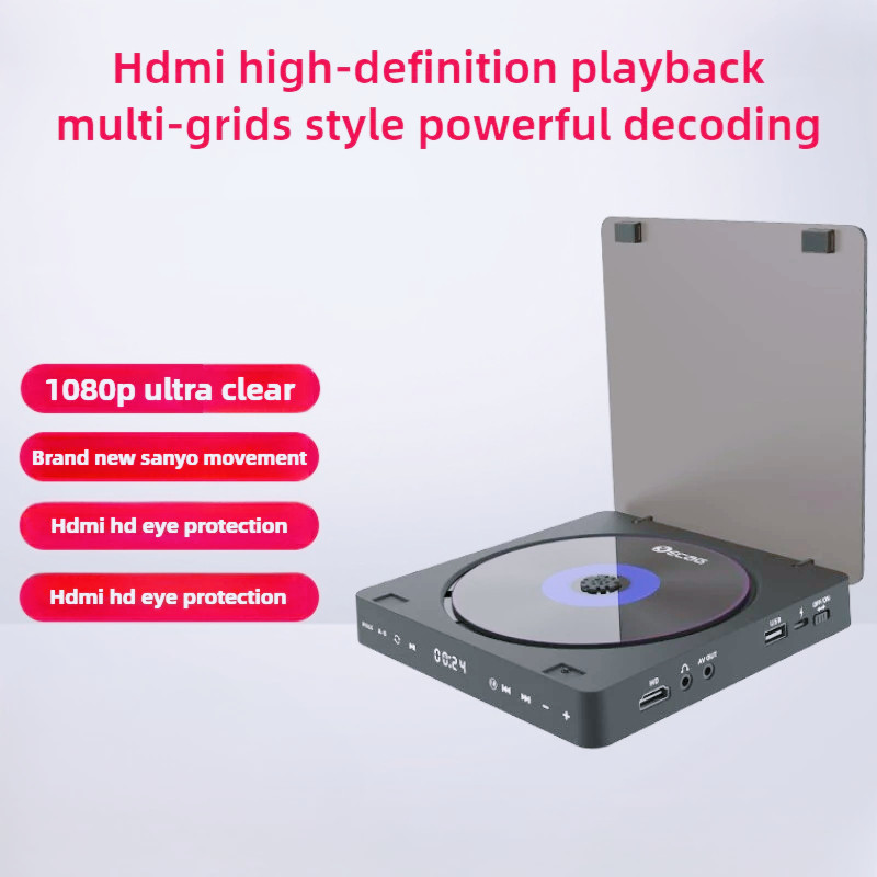 Professional Cd Player VCD Portable  Player Portátil Bluetooth USB Drive Players High Quality Discdr