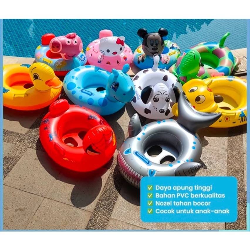 

_PELAMPUNG BAN RENANG DUDUK BAYI / ANAK TRAINER SWIMMING CHILDREN KARAKTER _ HW