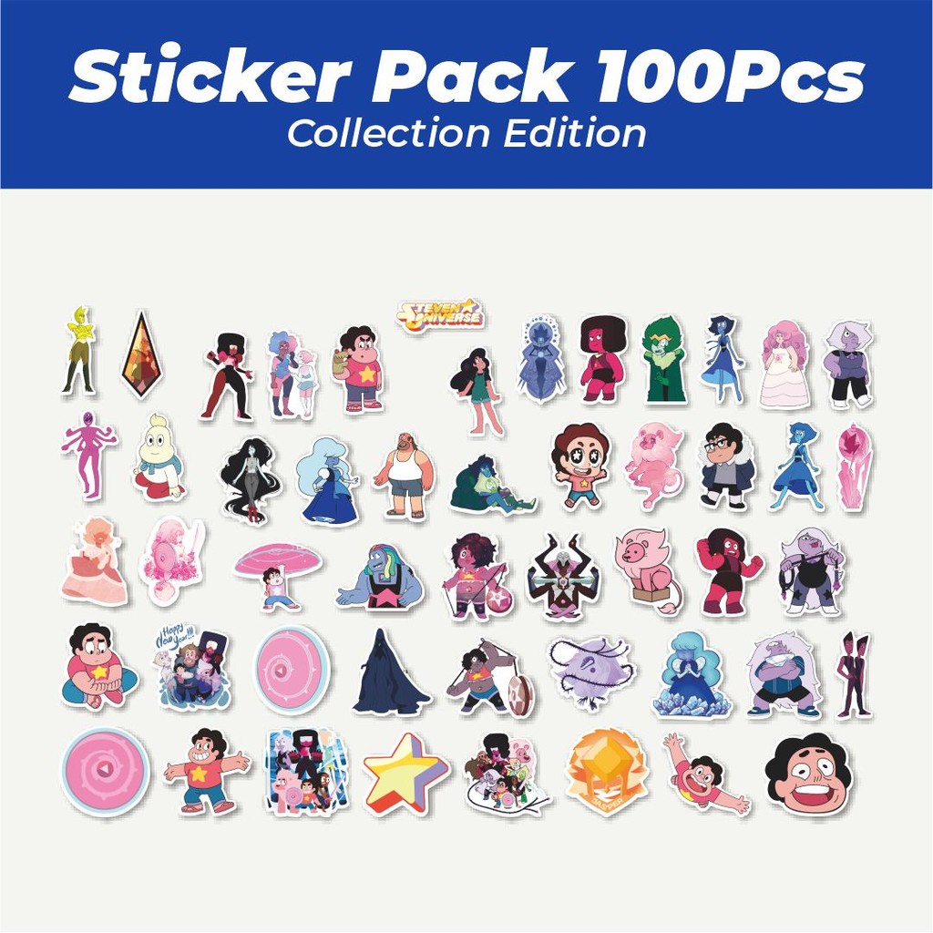 

Hot Stiker Kartun Steven Universe Char Mix 4 Lucu Anti Air Stikers Berperekat Waterproof Sticker Decal Buat Motor Helm Buku Journal Koper Casing HP Laptop Botol Minum