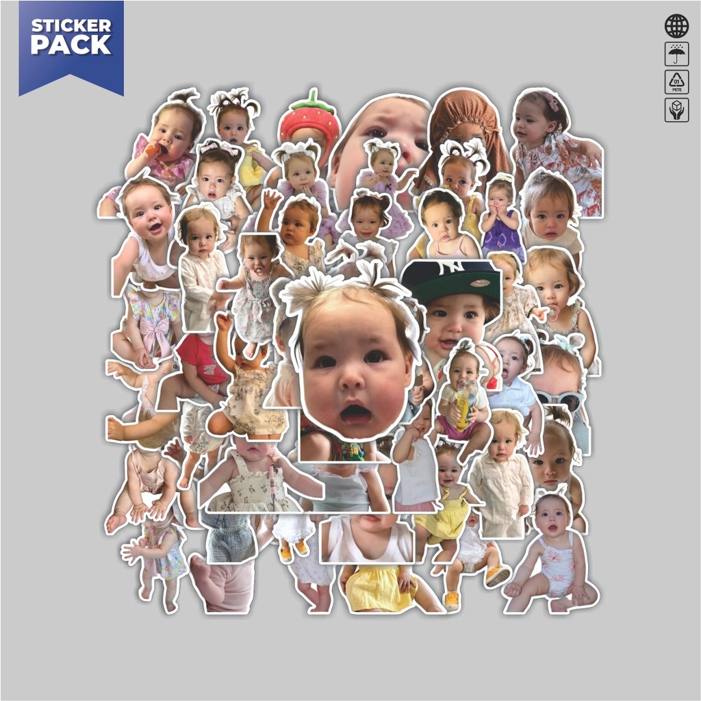 

[100PCS]Stiker Pack Stiker Bayi Lucu Kamari SW Aesthetic Vinyl Anti Air Dekorasi Sticker Laptop Buku Journal Koper Helm Casing HP Gitar Helm Skateboard