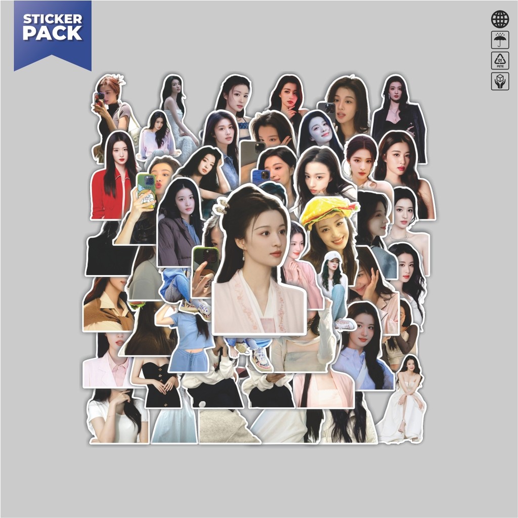 

[100PCS]Stiker Pack Stiker Aktris Wang Churan Aesthetic Vinyl Anti Air Dekorasi Sticker Laptop Buku Journal Koper Helm Casing HP Gitar Helm Skateboard