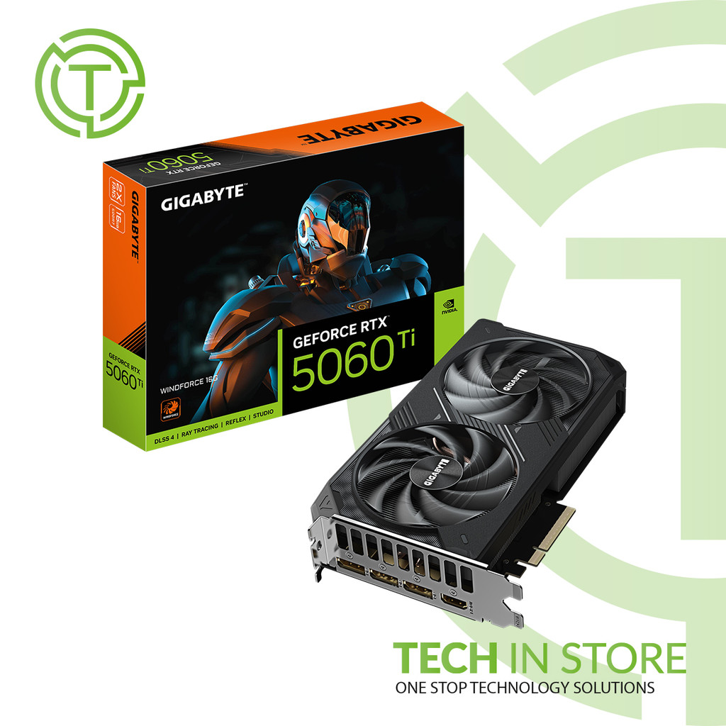 VGA Card Gigabyte GeForce RTX 5060 Ti WINDFORCE 16G - 16GB GDDR7