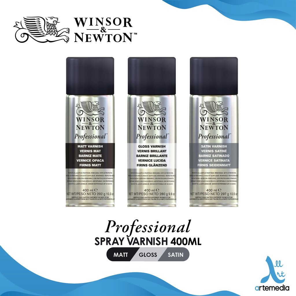 

Winsor & Newton Professional Varnish Spray 400ml Pernis Lukis