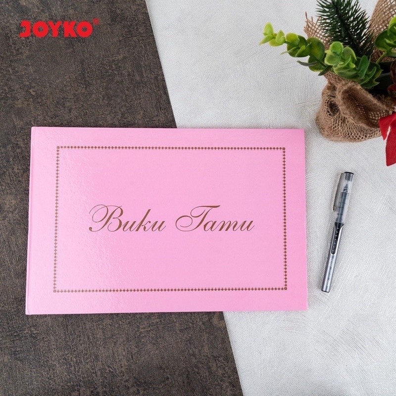 

Guest Book Buku Tamu Daftar Undangan Pink Joyko GB-2030-5