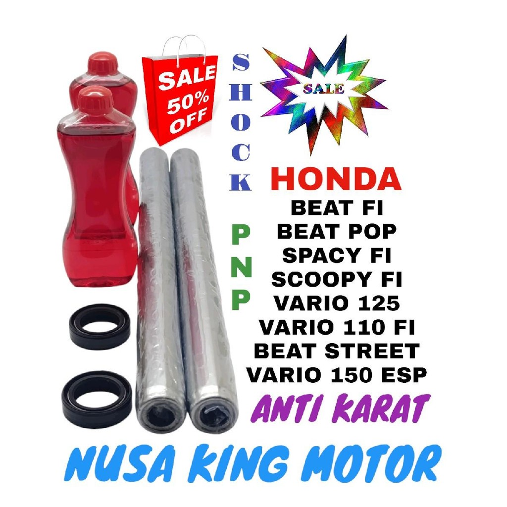 PAKET SHOCK DEPAN BEAT FI BEAT ESP BEAT POP BEAT STREET SATU SET OLI SHOCK SEAL SHOCK DAN AS SHOCK D