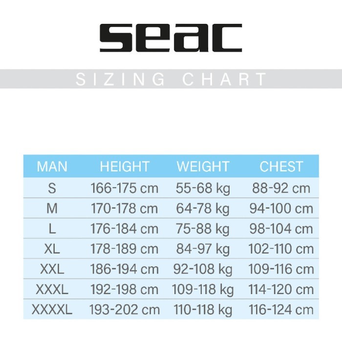 SEAC WETSUIT SENSE MAN 3 MM