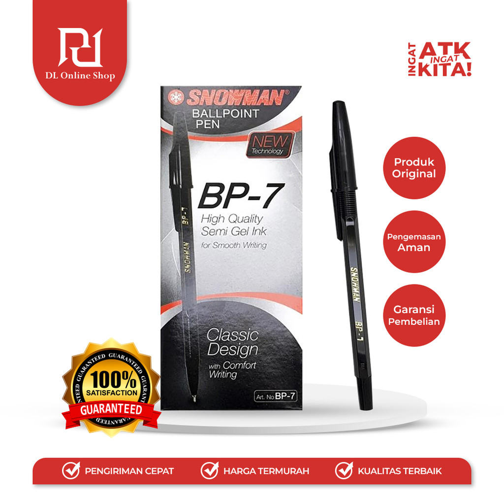 

SNOWMAN PULPEN BP-7 (1LSN/ 12PCS)