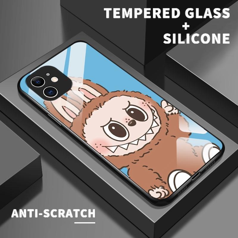 Casing Kaca Keras For Xiaomi Mi 11 Lite Mi 11 Lite 5G 11 Lite 5G NE 12 Lite Kaca Tempered Kartun Luc