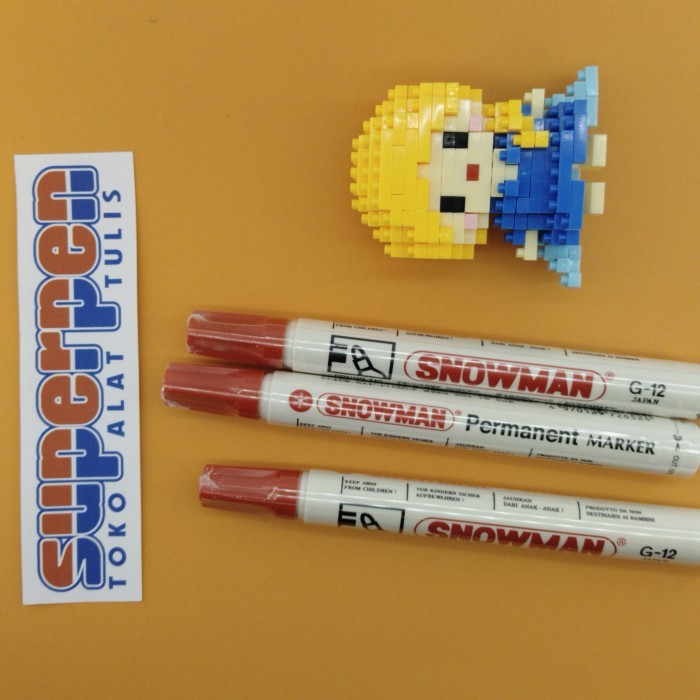 

Spidol Permanen Snowman Merah