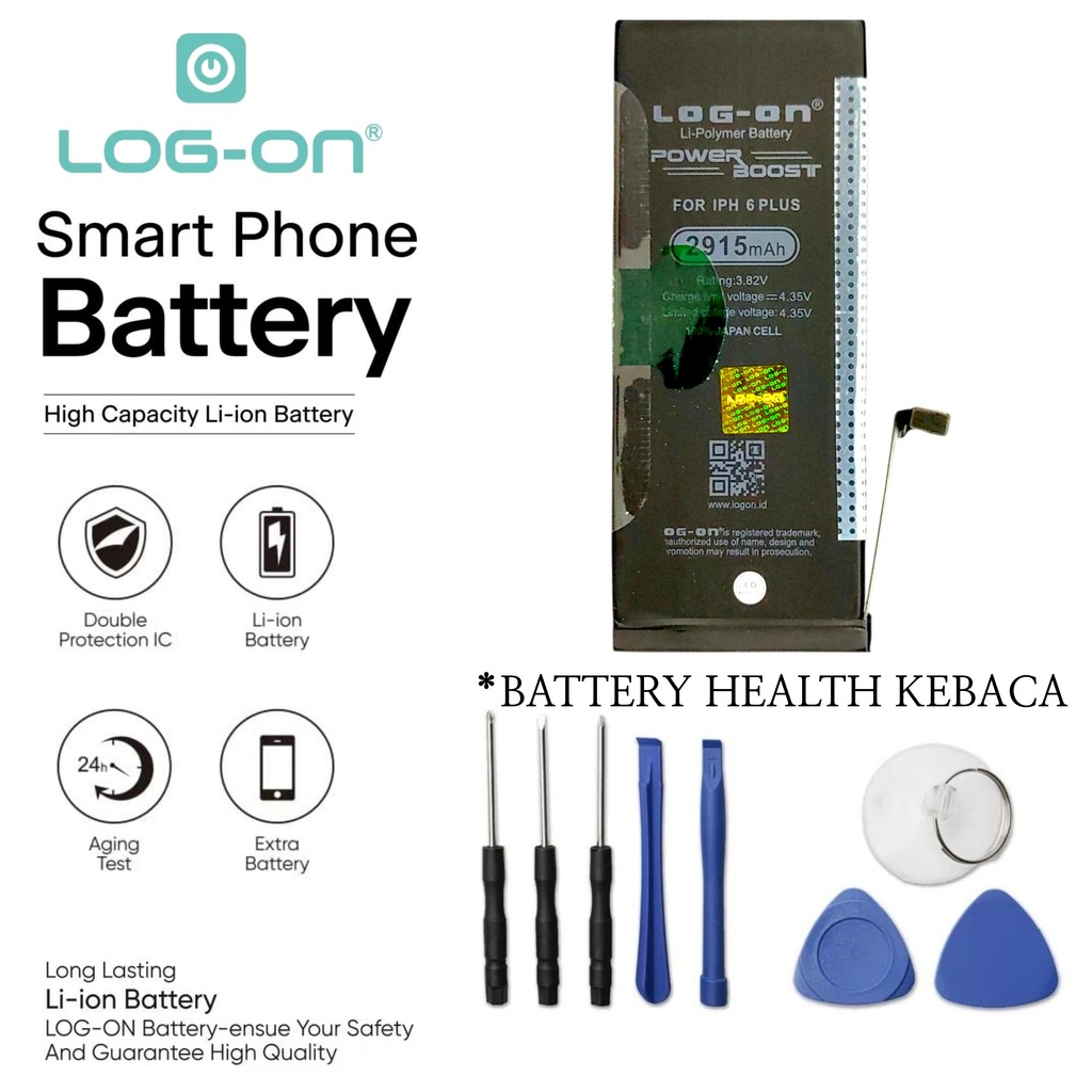 LOG ON BATERAI IPHONE 6 PLUS BATRE POWER BOOST BATTERY