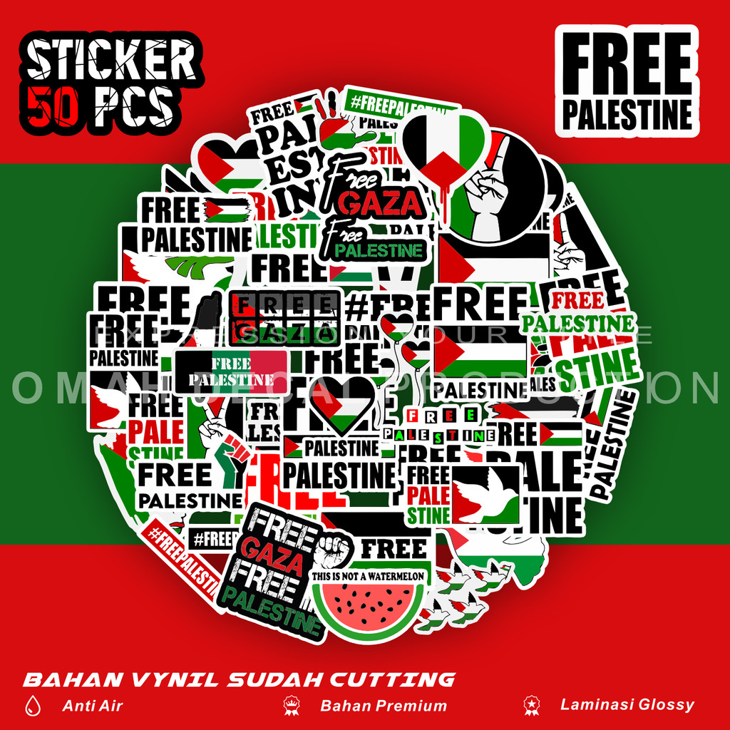 

STICKER PACK FREE PALESTINE STIKER AESTHETIC FREE PALESTINA ANTI AIR STICKER LAPTOP CASE HP HELEM