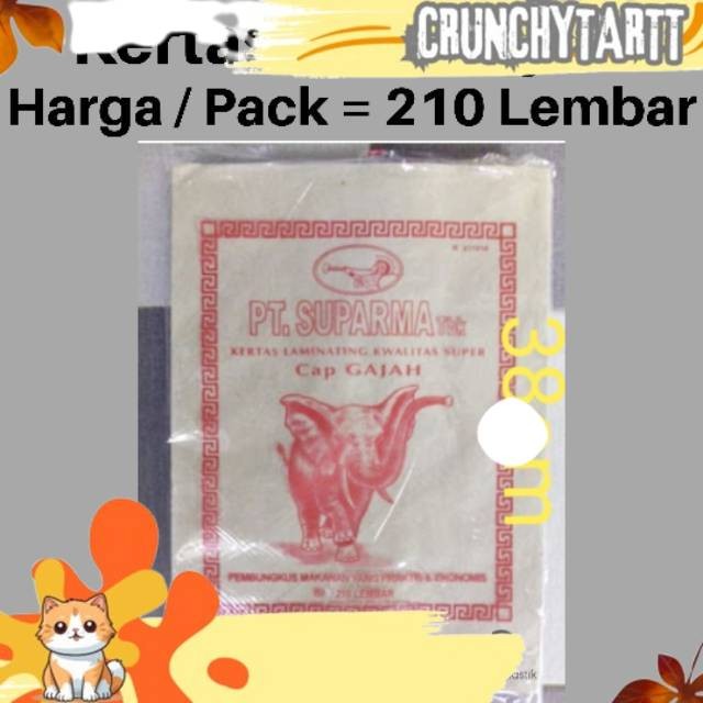 

NEW Kertas Nasi Gajah kertas bungkus nasi kertas nasi bungku PLSTK
