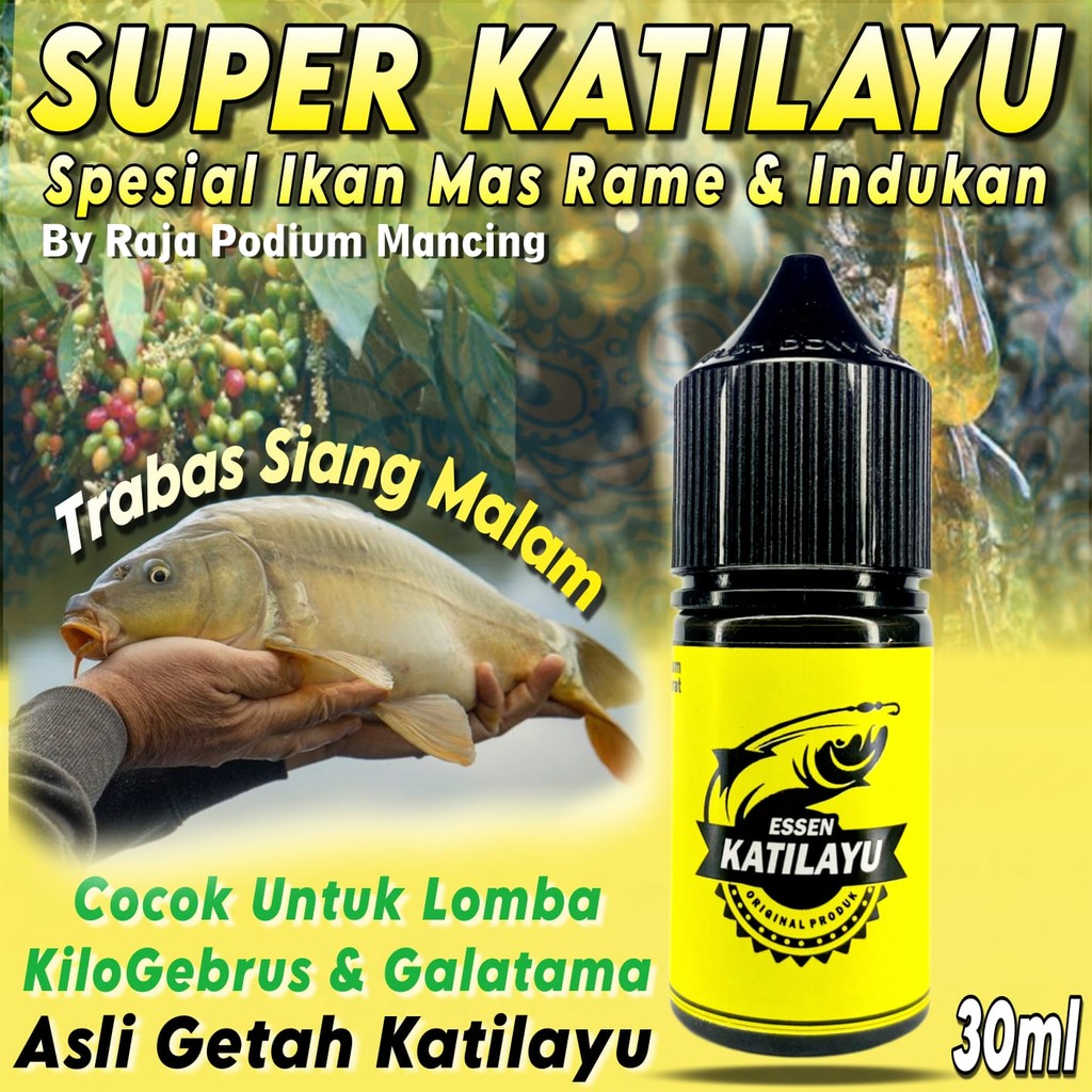 Essen Ikan Mas Babon Rame Paling Gacor Aroma Getah Katilayu Asli 30ml ORIGINAL