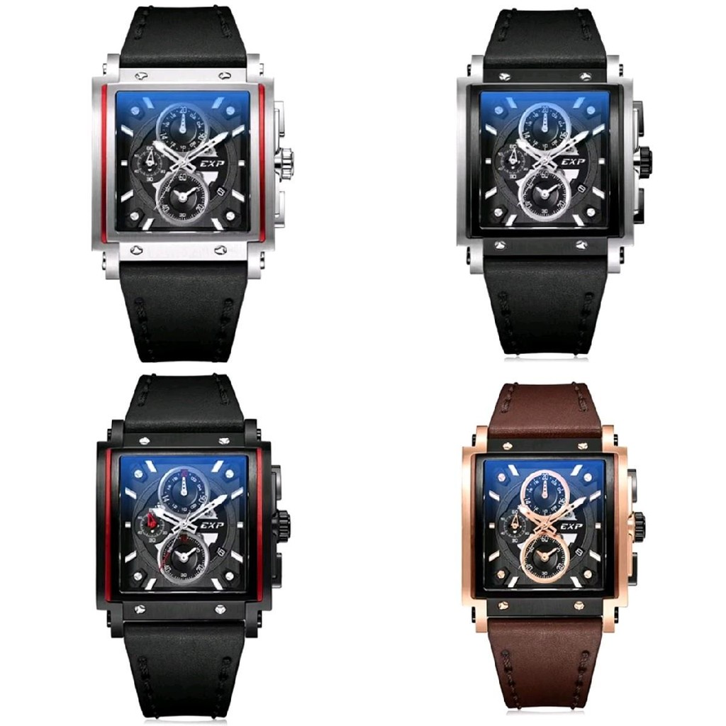 Jam Tangan Pria Expedition 6731 E6731 E 6731 Leather Strap