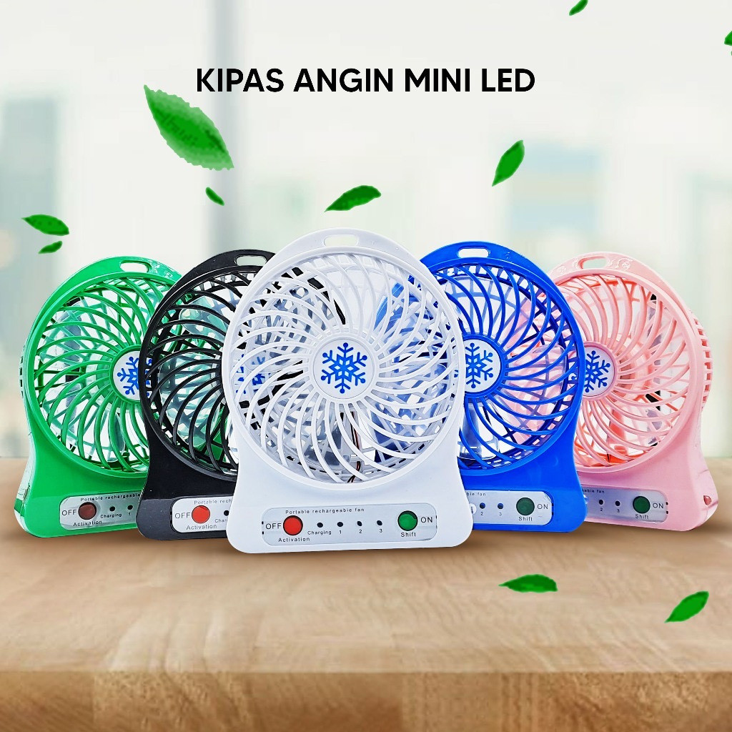 KIPAS ANGIN PORTABLE KIPAS ANGIN MINI LED KIPAS ANGIN KECIL