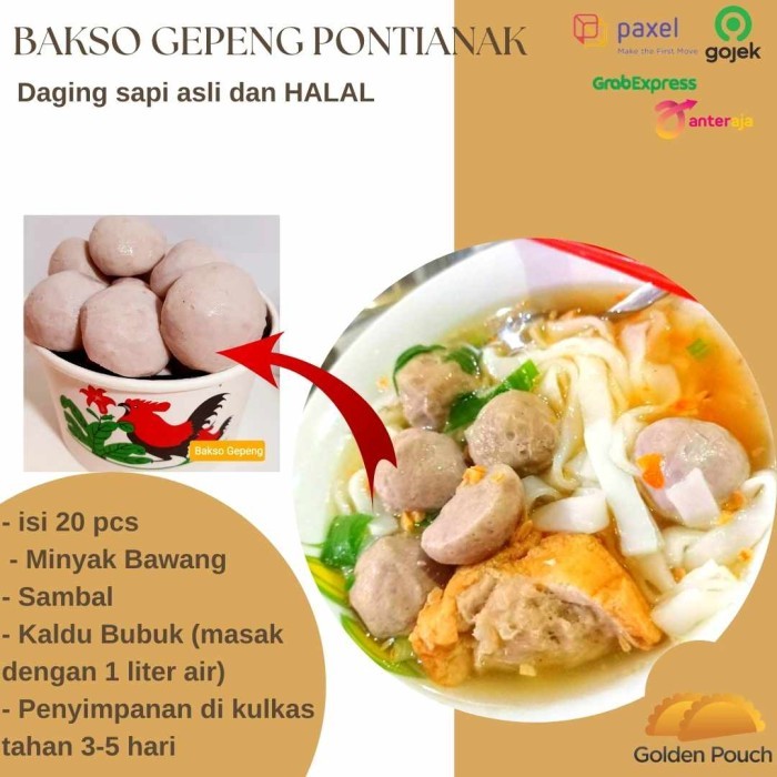 

✨TERLARIS -Bakso Gepeng dr Pabrik Afung - Gepeng