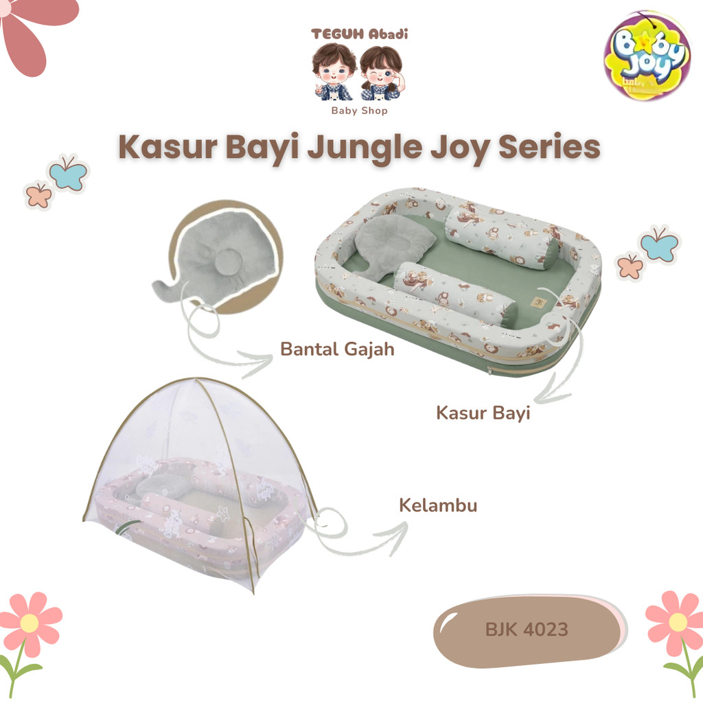[TA] Baby Joy Kasur Bayi Kolam +Kelambu Jungle Joy Series / Kasur Kolam BJK 4023 / Kasur Bayi