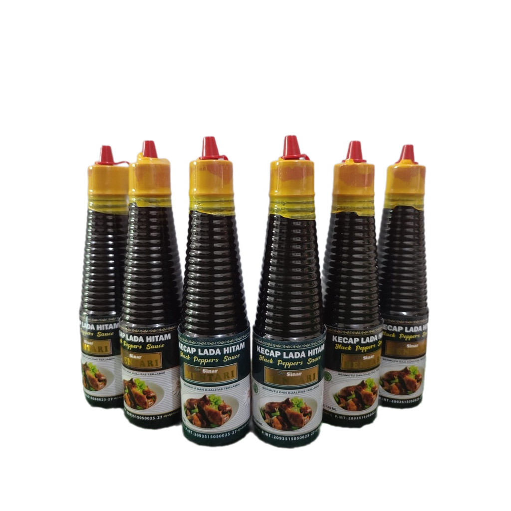 

Cap Sinar Mentari Isi 6 Botol Paket Kecap Lada Hitam 150 ml