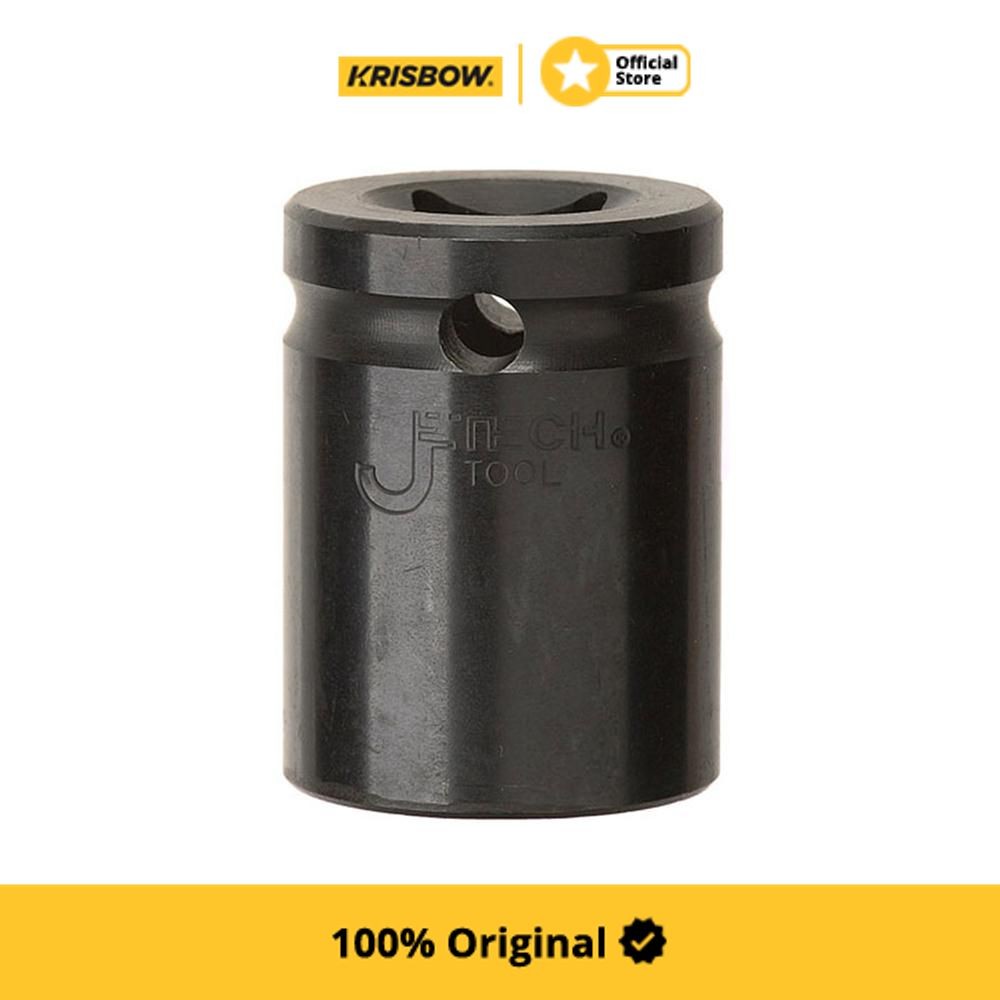 Krisbow Jetech Mata Kunci Sok Impact SQ 1/2 Inch 27 mm Heavy Duty Ratchet Drive Wheel Nut Tools