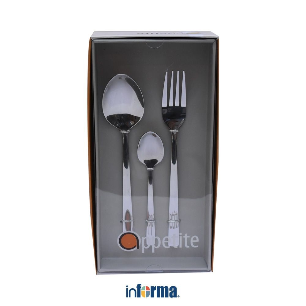 Informa Appetite 18 pcs Zayn Alat Makan Set Sendok Garpu Makan Spoon Fork Cutlery Perlengkapan Makan