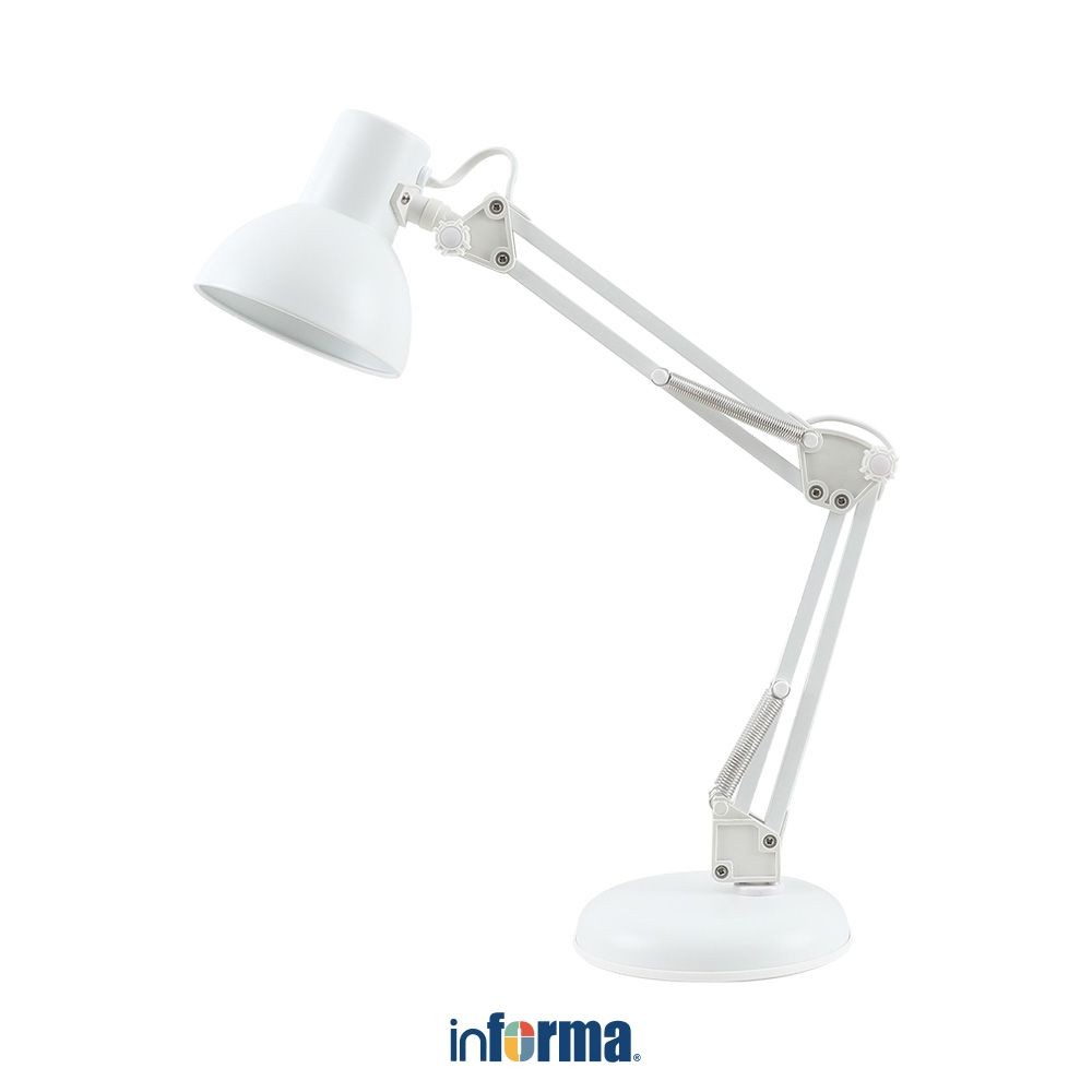 Informa Gwynn Lampu Meja - Putih Multifunctional Table Lamp Lampu Dan Belajar Serbaguna Penerangan K